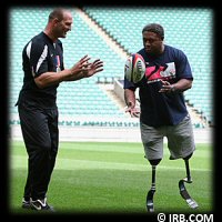 Derek Derenalagi & Lawrence Dallaglio